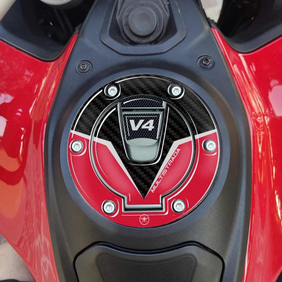 Adhésif 3D Protection Bouchon sans Clé Compatible Avec Ducati multistrada V4