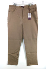 Gloria Vanderbilt Jeans Size 18 Latte Brown Amanda Classic Fit Straight Stretch