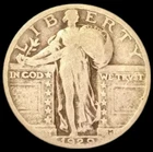 1929 Standing Liberty Quarter 90% Silver Good G See Pics #SL-429