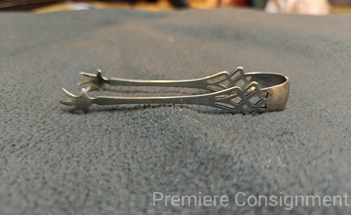 Antike Daniel Low Co Sterlingsilber 4" Zuckerzange 18+ Gramm - Bild 4 von 11