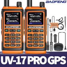 2X Baofeng UV-17 Pro GPS Walkie Talkie Long Range Air Band Two Way Ham Radio US