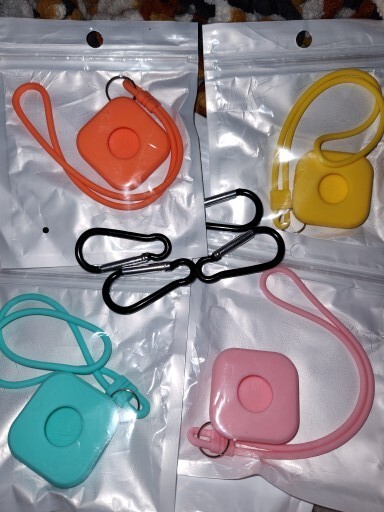 Durable Silicone AirTag Case with Anti-Lost Keychain and Tracker Shell Cover