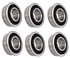 6 -Pack  Hustler Wheel Bearing 39677 ZSKL ID -3/4" OD-1-3/4" Hight -1/2"