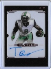 2019 Leaf Trinity Clear TYRE BRADY Red Foil Auto RC 11/25 Jaguars WR