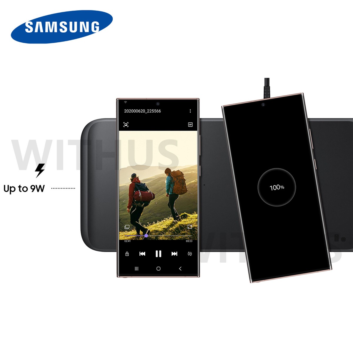 SAMSUNG Wireless Charger Trio Pad EP-P6300 for Galaxy Phone SAMSUNG Wireless Charger Trio Pad EP-P6300 for Galaxy Phone
