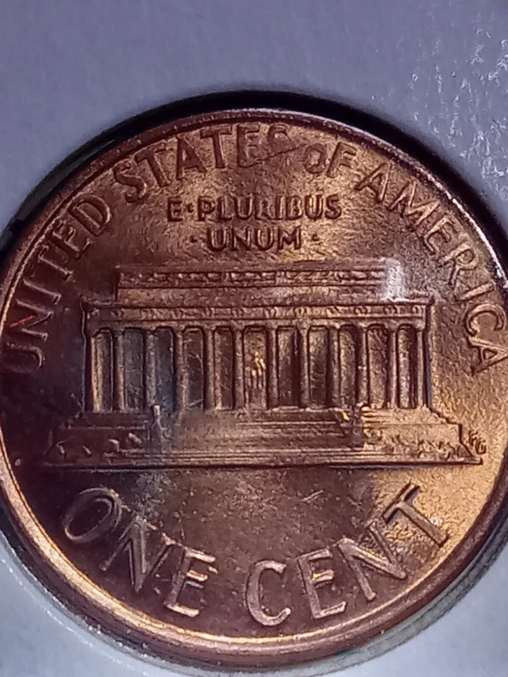 1986 Lincoln With Rev Clad Error, Cracked Planchet & Chip And Much More!! Ms!! - Image 2 of 4