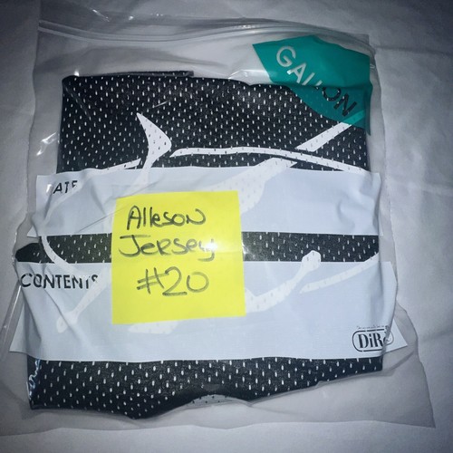 Alleson Mesh Reversible Basketball Tank Top Jersey Black White #20 youth Medium - Picture 9 of 9