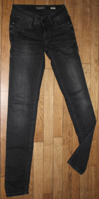 Jeans Salsa Femme Taille 34 (W26/L32) - Noir, Coupe Slim, Occasion Très Bon état