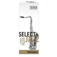 D'addario Select Jazz Tenor Saxophone Filed Reeds - 5 Per Box