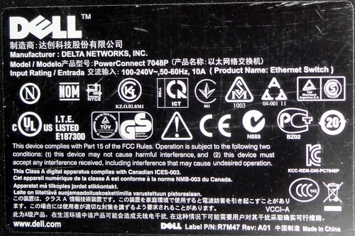 Dell PowerConnect 7WCFK 7048P PoE 48-Port Managed Switch - 第 4/6 張圖片