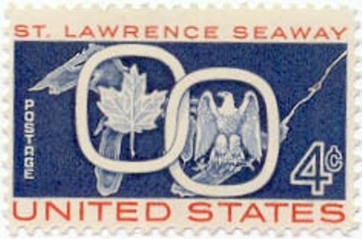 1959 St. Lawrence Seaway 4 cents US Postage Stamp Scott #1131  MINT