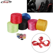 Car Seat Belt Webbing Polyester Seat Lap Retractable Nylon Strap 3.5M