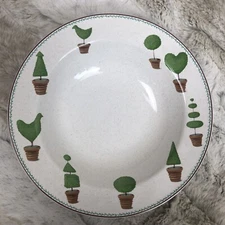 Studio Nova CHATEAU GARDEN Rimmed Soup Bowl 8 1/4"