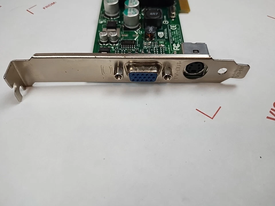 8x AGP Video Card GeForce Fx 5200 64 MB VGA S-video Nvidia Graphics PC 8903 - Image 4 of 4