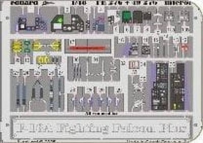 F-16A Plus Fighting Falcon interior -Hasegawa- 1/48 - Eduard FE276