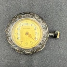 Vintage WALTHAM Silver Intricate Motif Ladies Pocket Watch Not Working