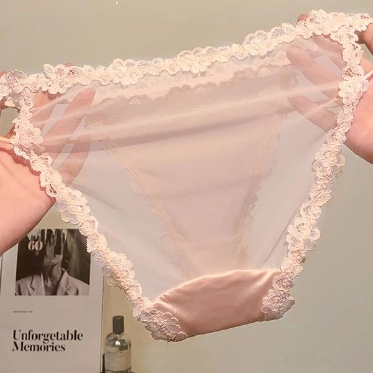 Paquete de 4 calzoncillos calzoncillos calzoncillos de encaje sexy para damas y mujeres ropa interior Foto 3 de 4