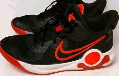NIKE KD Trey 5 IX Bred Basketball Shoes Men's 8.5 (3400-001) DURANT Black Red