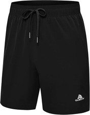 Mens 2 in 1 Running Shorts Quick Dry Athletic Shorts with Liner, Workout Shots S