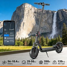 Smart Dual-Shock 25MPH E-Scooter w/ APP - Adult Xmas Birthday Pick 10",10.4AH