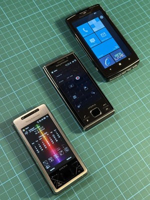 Sony Ericsson Xperia X1 X2 + Jolie Windows Phone prototype bundle, collector lot