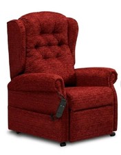 😳 Riser Recliner Chair - Maroon/Brown all in Great Working Condition RRP £1200