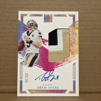 2024 Panini Impeccable-Extravagance Patch Autos Drew Brees #EPA-DBS Silver 9/35 
