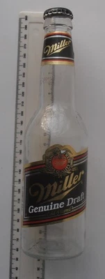 EMPTY VINTAGE BOTTLE MILLER GENUINE DRAFT 330ml 1996 - Image 1 of 4