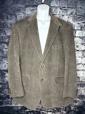 Polo Ralph Lauren Blazer 46L Brown Corduroy Jacket Leather Elbow EUC