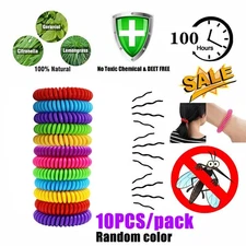 10/30X Anti Bug Insect Pest Repellent Bracelet Wrist Band Natural Protection