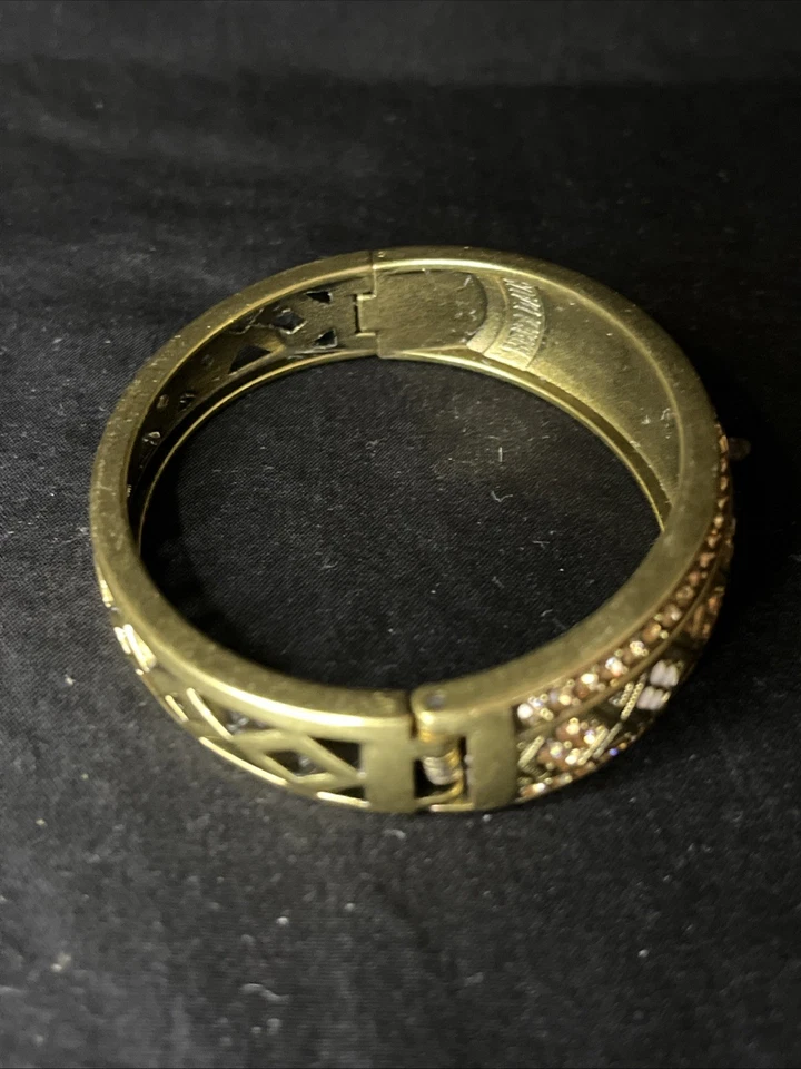 Pulsera con bisagras Heidi Daus Onyx Swarovski Topacio Cristal y Ópalo Blanco Foto 4 de 4