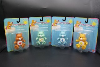 Lot Of 4 CareBears Retired Posable Figures PlayAlong (Vintage 2002) New In Box