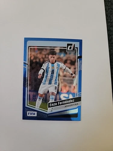 2023-24 Donruss Soccer Enzo Fernandez #4 Blue Cubic 19/49 - SD3097