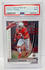 2020 Prizm Commanders - CHASE YOUNG Rookie RC Football Card PSA 9 MINT