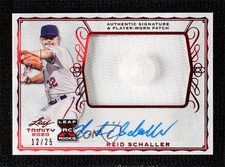 2020 Leaf Trinity Patch Auto Red 12/25 Reid Schaller #PA-RS1 Patch Auto 1t3