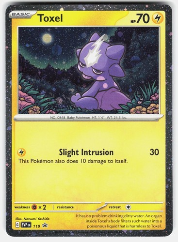 TOXEL 119 HOLO PROMO SCARLET & VIOLET PROMO POKEMON NM/M