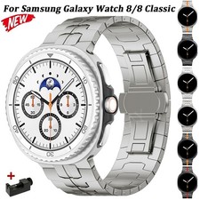 Titanium Metal Band Strap For Samsung Galaxy Watch 8 40 44mm Classic Ultra 47mm