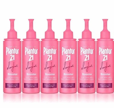 6x Plantur 21#Longhair Nutri-Caffeine Women'S Long Hair Booster Scalp Serum