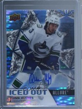 2021-22 Upper Deck Allure Iced Out Auto Quinn Hughes #IO-2 Auto 02my