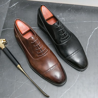 Men's PU Leather Footwear Simple Fashion Classic  Walking Office Dress Shoes