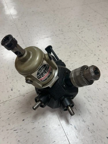 Chicago Quadrill CL20-3 Turret Drill Head w/ Cushman Chuck & QuadTapper