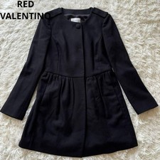 RED VALENTINO Long wool coat flare black 38