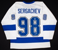 Mikhail Sergachev Signed Tampa Bay Lightning Jersey 