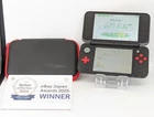 B1881 Nintendo new 2DS console LL XL Black x Red Mario Kart 7 Japan w/case