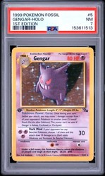 Gengar 5/62 Fossil 1st Edition Holo
