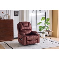 Power Lift Recliner with Massage  Heat, USB Cup Holders for Elderly