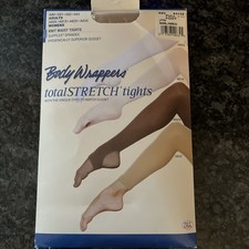 Body Wrappers Total Stretch Convertible Foot Adult Dance Tights Small/Med Tan