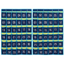 Classroom Accessories Closet Pocket Chart for Cell Phones Holder Wall Door Ha...