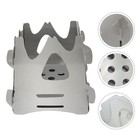 Wood Burning Stove Camping Stove BBQ Grill Portable Stainless Steel Stove