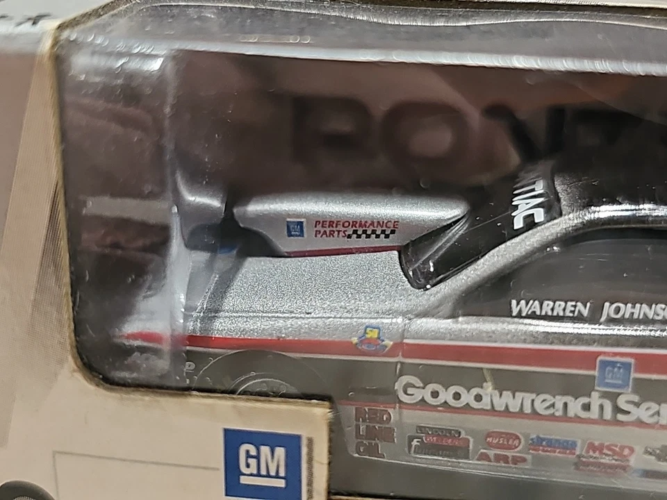 De colección 2001 Racing Champions Warren Johnson 1:64 Die Cast Pontiac Stock Car Foto 4 de 4